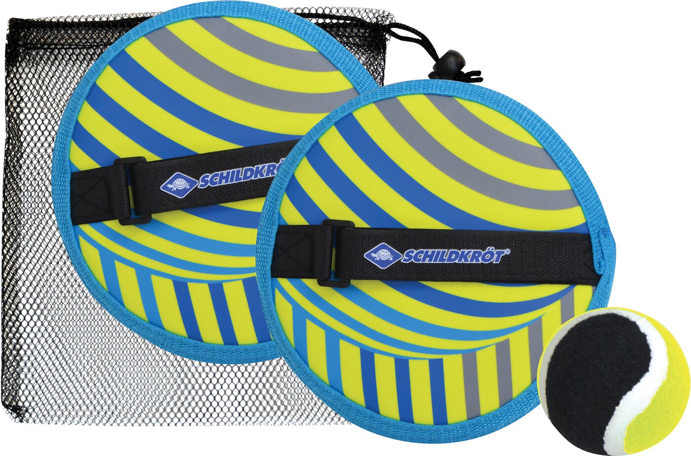 DONIC SCHILDKRÖT NEOPREN KLETT BALL SET, neon-gelb – Bild 2