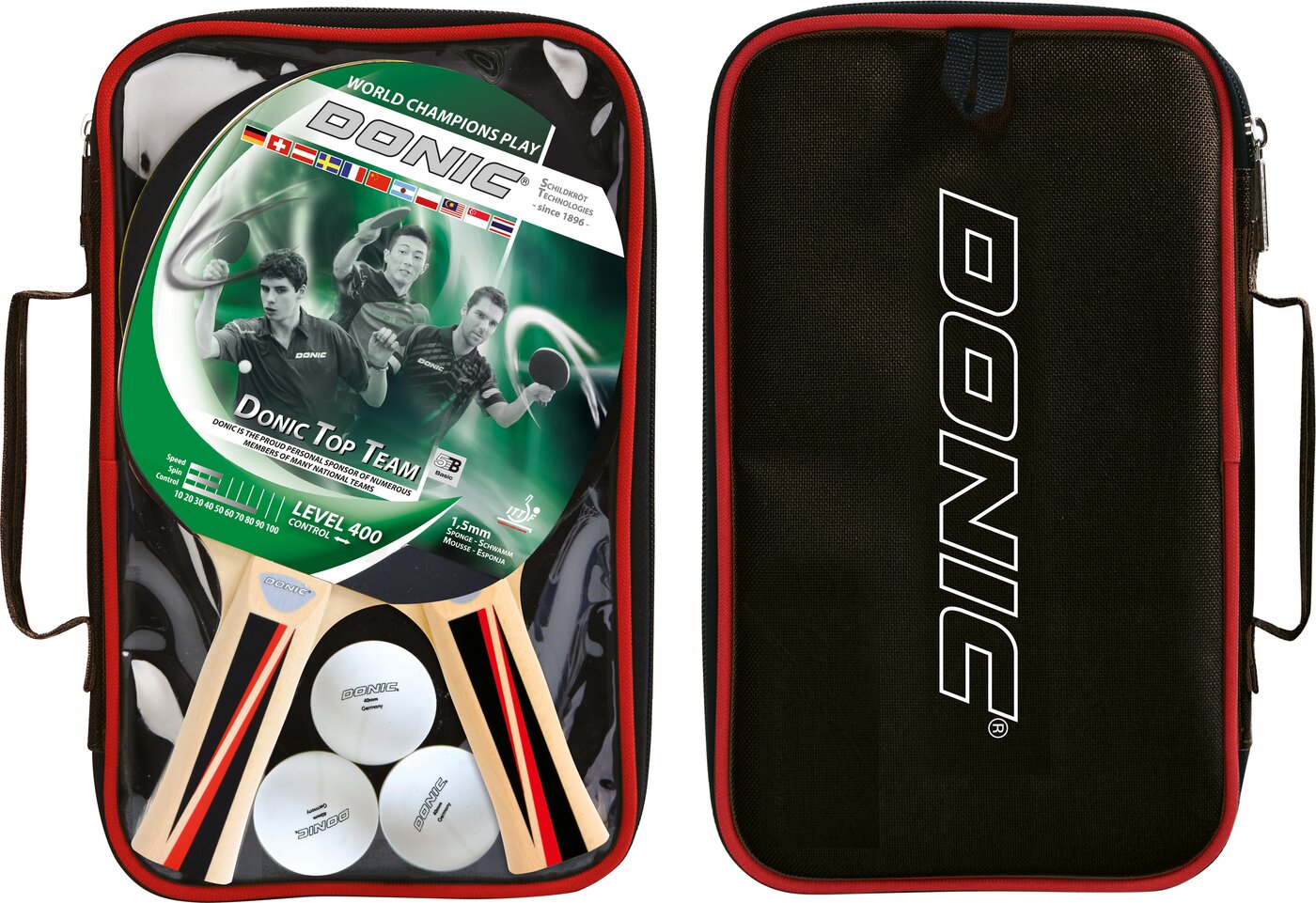 DONIC SCHILDKRÖT TT-Set TOP TEAMS im Carrybag (2017) – Bild 4