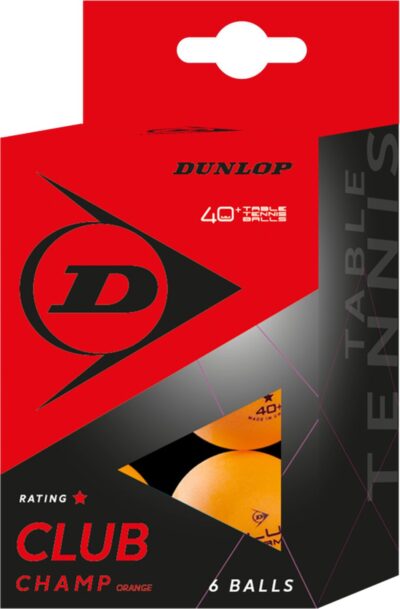 DUNLOP 40+ CLUB CHAMP 6 BALL ORANGE