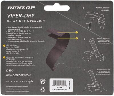 DUNLOP VIPERDRY OVERGRIP WEIß – Bild 2