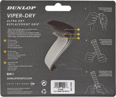 DUNLOP VIPERDRY REPLACEMENT GRIP SCHW – Bild 2