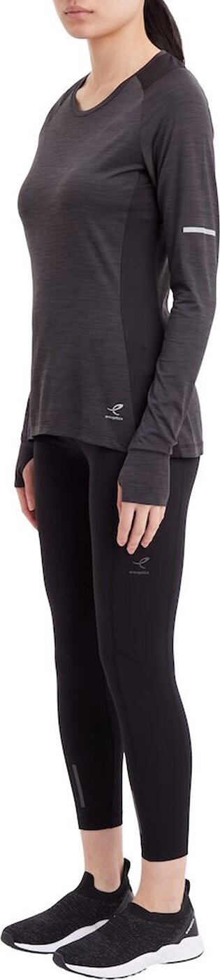 ENERGETICS Da.-Langarmshirt Evii L/S W MELANGE/BLACK/BLACK – Bild 4