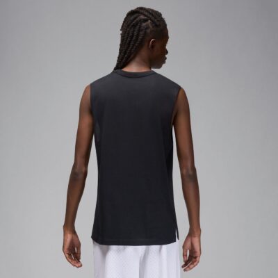 NIKE M J DF SPRT SLVLS TOP BLACK/WHITE – Bild 2