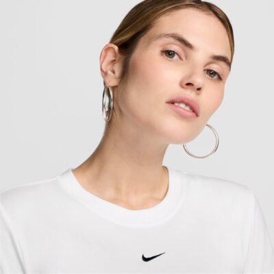 NIKE W NSW NK CHLL KNT MD CRP WHITE/BLACK – Bild 5