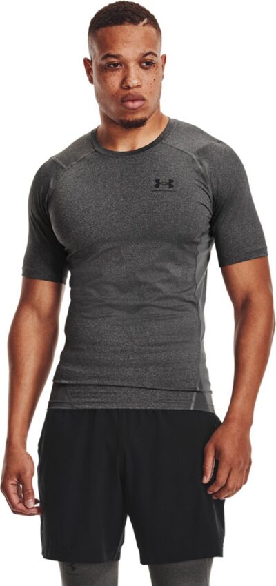 UNDER ARMOUR UA HG ARMOUR COMP SS CARBON HEATHER – Bild 3