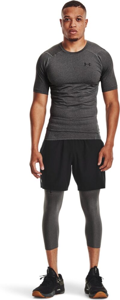 UNDER ARMOUR UA HG ARMOUR COMP SS CARBON HEATHER – Bild 5