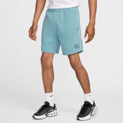NIKE M NSW SW AIR SHORT FT DENIM TURQ/WHITE/BLACK – Bild 3