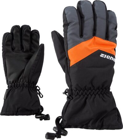 ZIENER LETT AS(R) glove junior BLACK/GRAPHITE