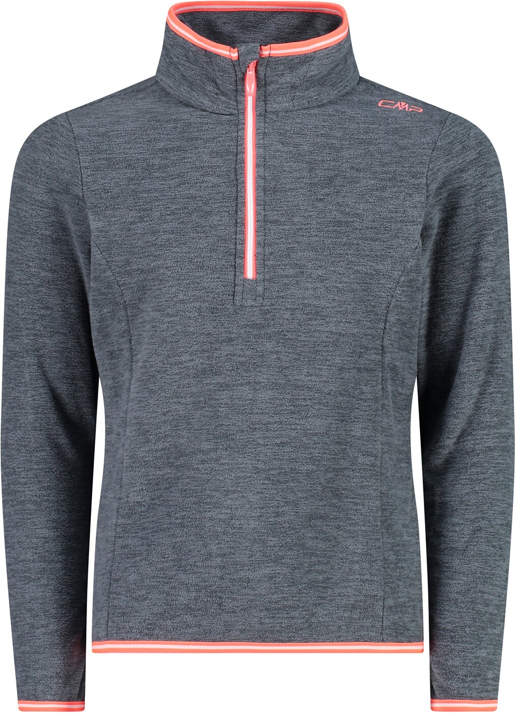 CMP KID G SWEAT TITANO MEL- RED FLUO