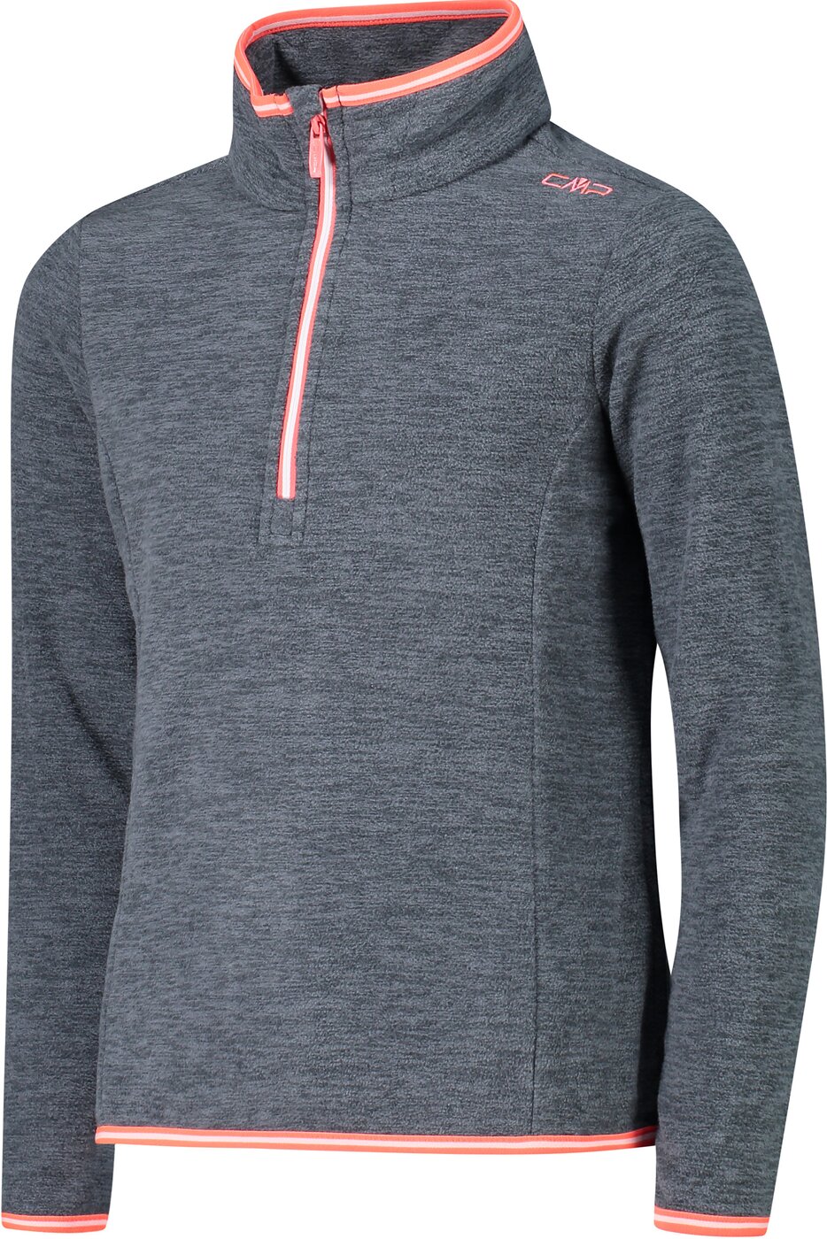CMP KID G SWEAT TITANO MEL- RED FLUO – Bild 3