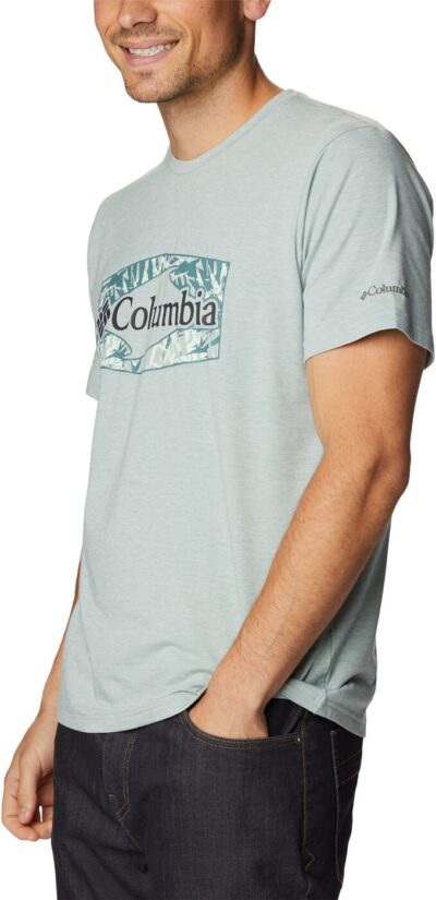COLUMBIA Men's Sun Trek Short Sleeve Gr NIAGARA HTHR, PALMED HEX G – Bild 5