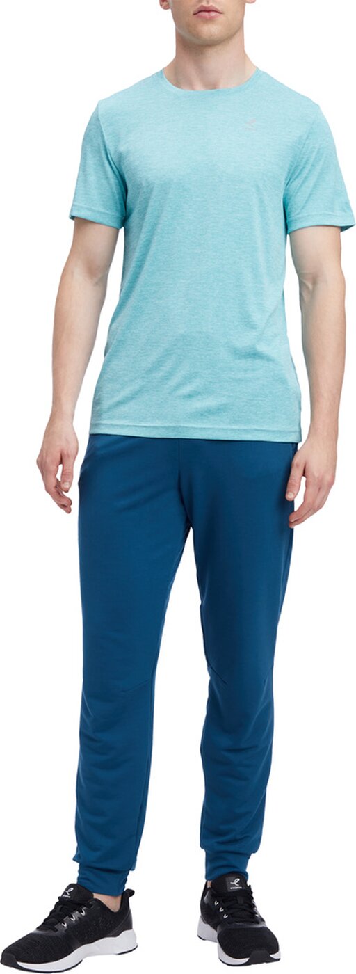 ENERGETICS He.-T-Shirt Tibor SS M MELANGE/BLUE AQUA/BL – Bild 2