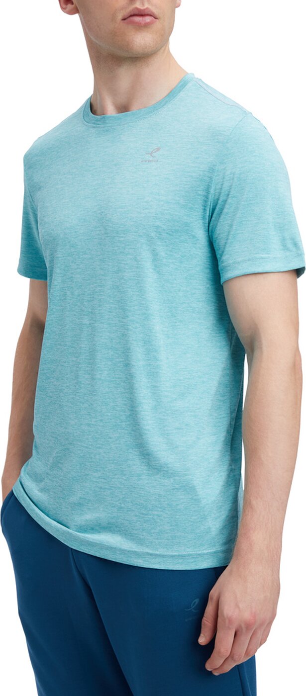 ENERGETICS He.-T-Shirt Tibor SS M MELANGE/BLUE AQUA/BL – Bild 3