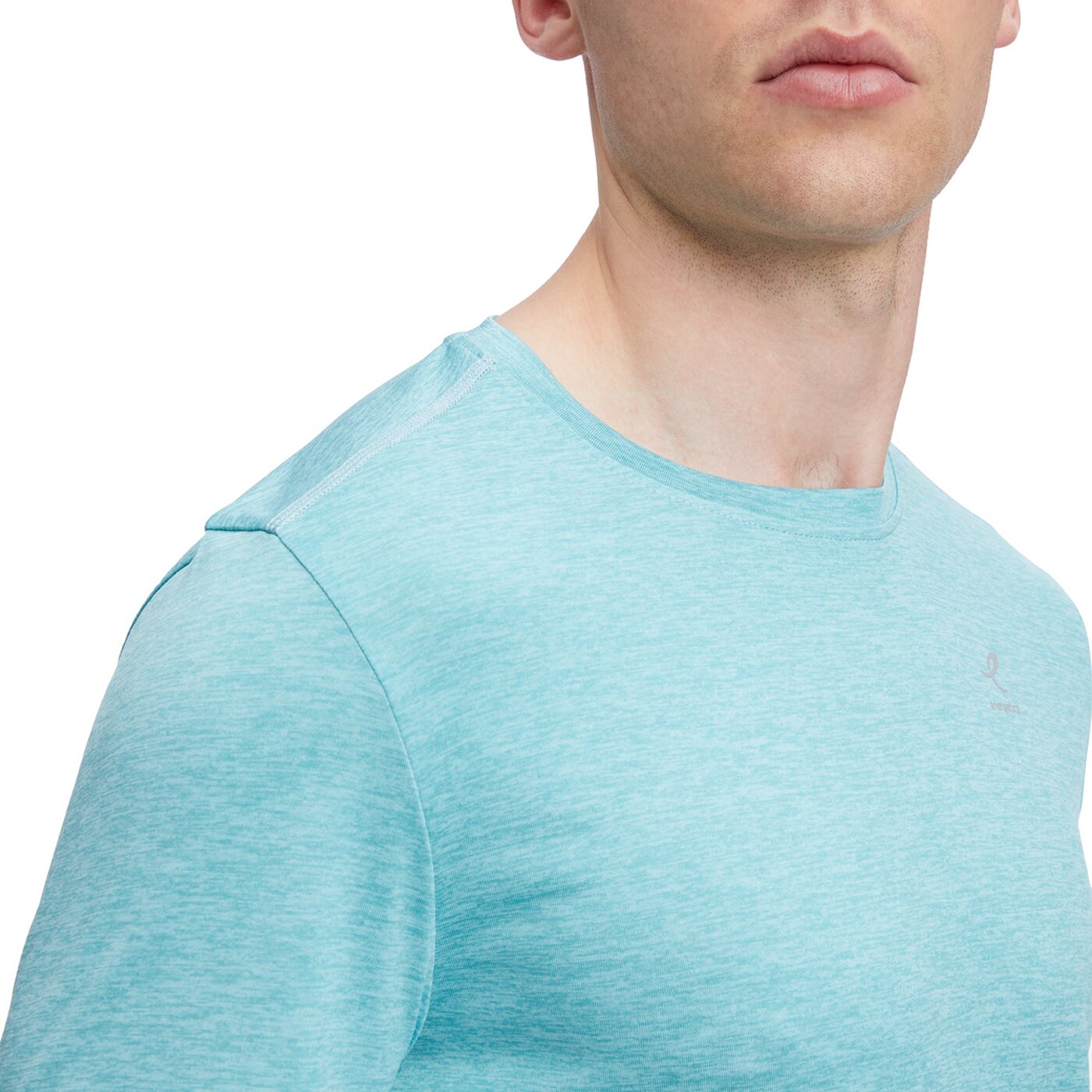 ENERGETICS He.-T-Shirt Tibor SS M MELANGE/BLUE AQUA/BL – Bild 4