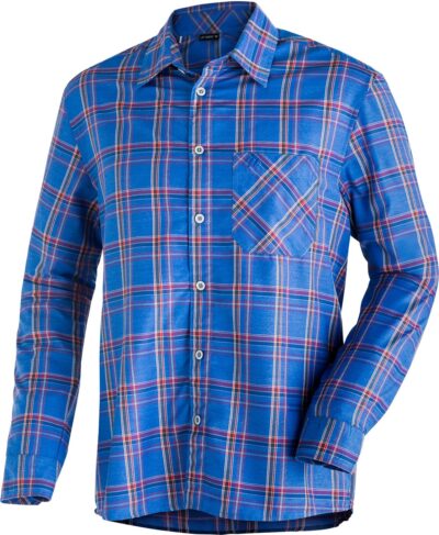 MAIER SPORTS CLAAS He-Hemd 1/1 Arm OMBRE BLUE / BLUE CHECK