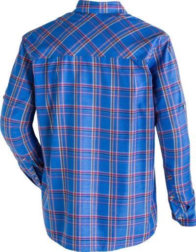 MAIER SPORTS CLAAS He-Hemd 1/1 Arm OMBRE BLUE / BLUE CHECK – Bild 2