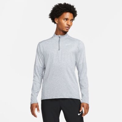 NIKE M NK DF ELMNT TOP HZ SMOKE GREY/GREY FOG/HTR/RE
