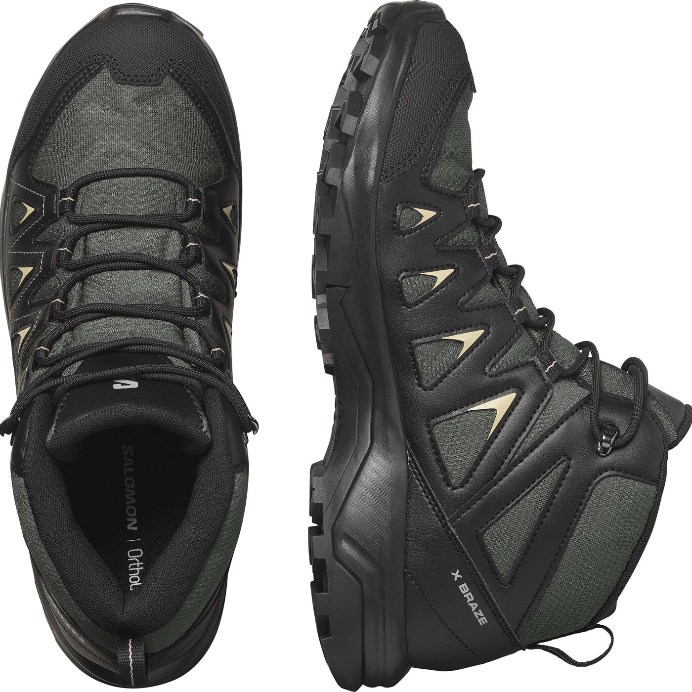 SALOMON SHOES X BRAZE MID GTX Ubnchi/Black/Slagr URBAN CHIC/BLACK/SLATE GREEN – Bild 3