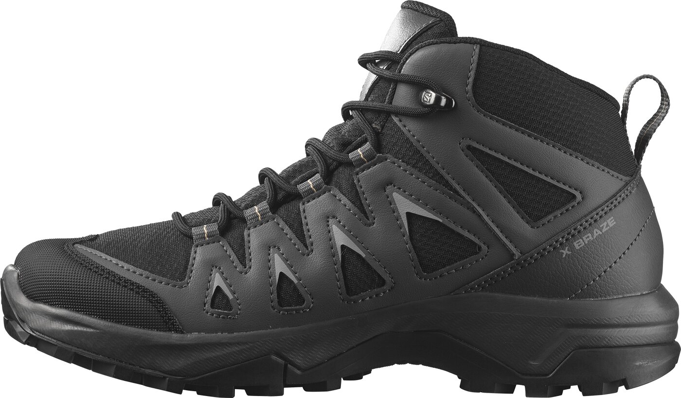 SALOMON SHOES X BRAZE MID GTX W Black/Mgnt/Hzlnu BLACK/MAGNET/HAZELNUT