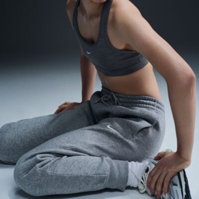 NIKE W NSW PHNX FLC MR PANT STD DK GREY HEATHER/SAIL – Bild 7