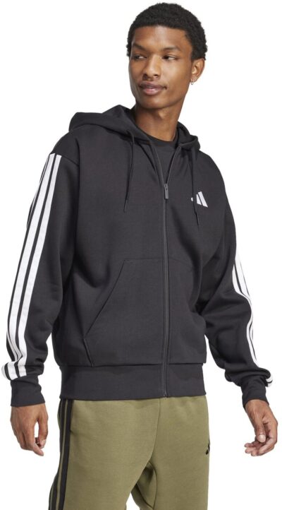 ADIDAS M 3S FL FZ HD BLACK/WHITE – Bild 2
