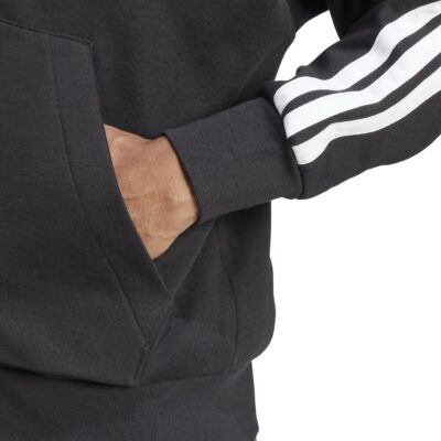ADIDAS M 3S FL FZ HD BLACK/WHITE – Bild 6