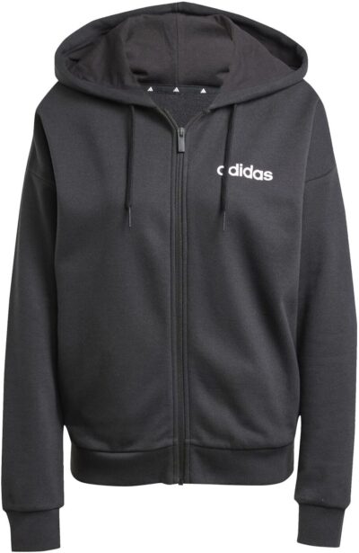 ADIDAS W LIN FT FZ HD BLACK/WHITE