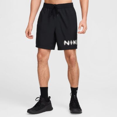 NIKE M NK DF FORM 7IN UL SHORT SWOO BLACK/WHITE – Bild 3