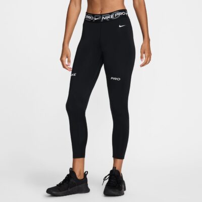 NIKE W NP DF MR 7/8 TIGHT TT BLACK/IRON GREY/WHITE/WHITE