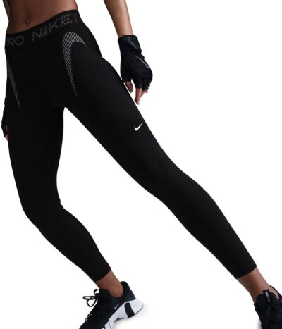 NIKE W NP DF MR 7/8 TIGHT TT GRX BLACK/COOL GREY/WHITE – Bild 3