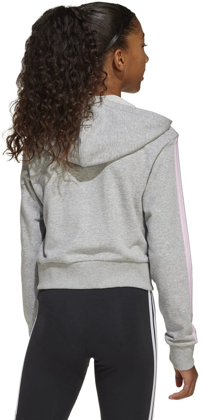 ADIDAS JG 3S FT FZ CRO MGREYH/CLPINK – Bild 3