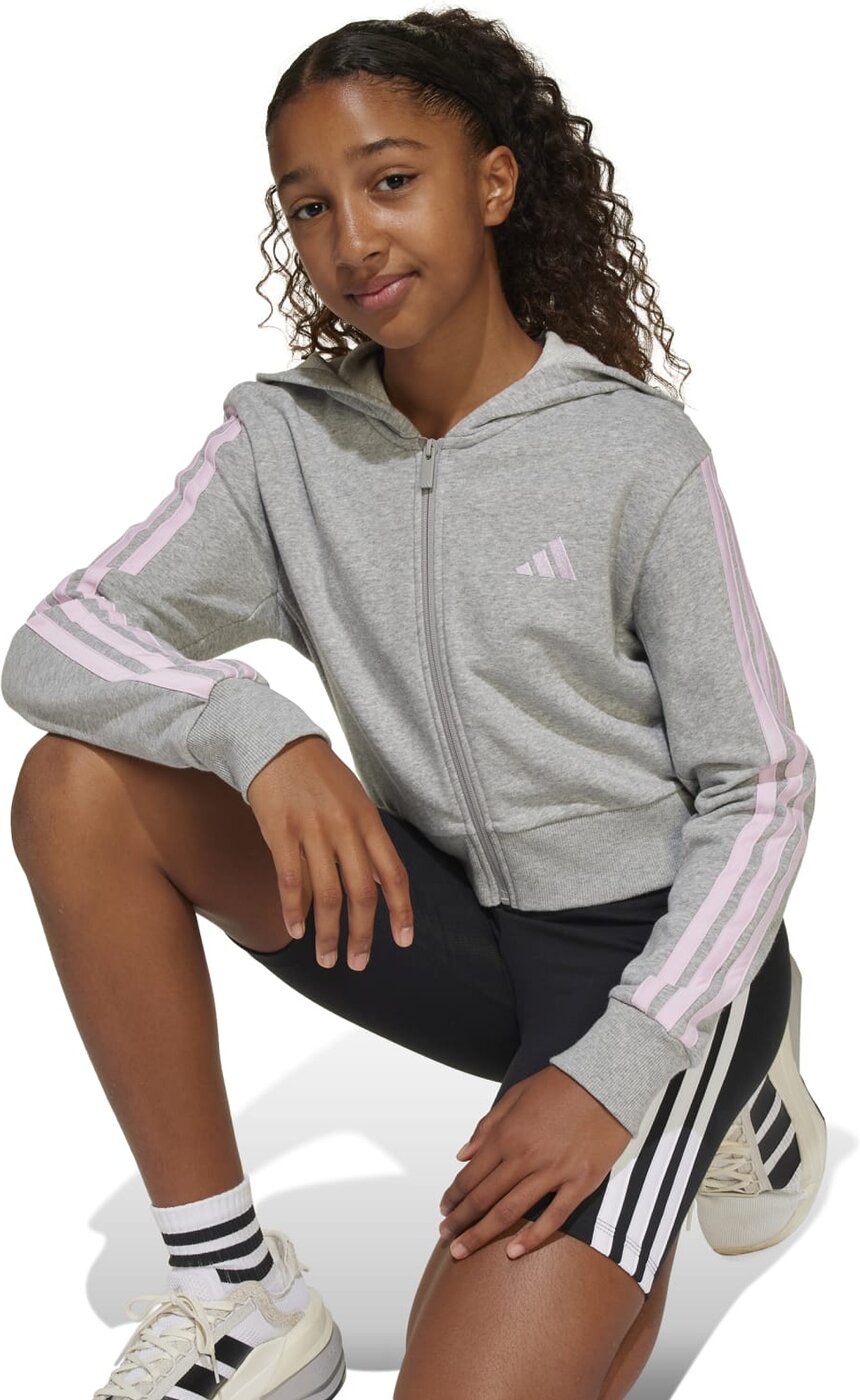 ADIDAS JG 3S FT FZ CRO MGREYH/CLPINK – Bild 6