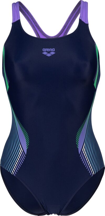 ARENA WOMEN'S BREAK SWIM PRO BACK NAVY-DARK LAVANDA