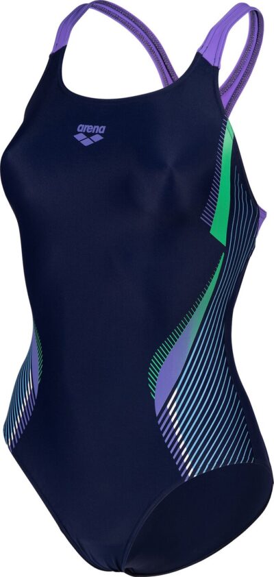 ARENA WOMEN'S BREAK SWIM PRO BACK NAVY-DARK LAVANDA – Bild 3