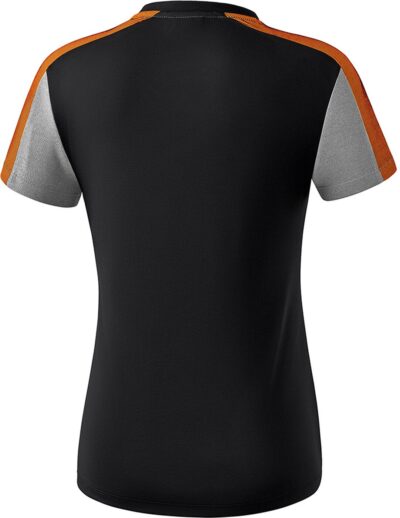 ERIMA PREMIUM ONE 2.0 t-shirt functi BLACK/GREY MELANGE/NEON – Bild 2