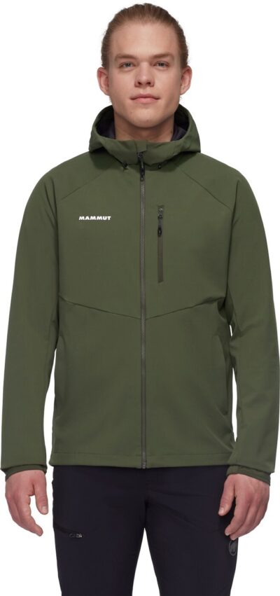 MAMMUT Ultimate Comfort SO Hooded Jacket Men DARK MARSH – Bild 2