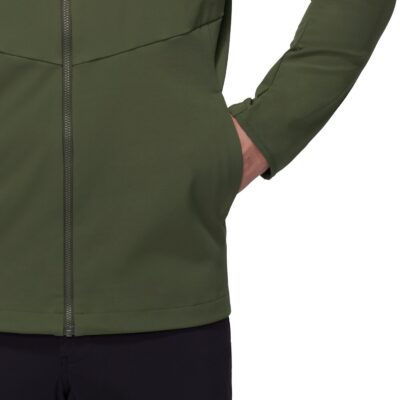 MAMMUT Ultimate Comfort SO Hooded Jacket Men DARK MARSH – Bild 7