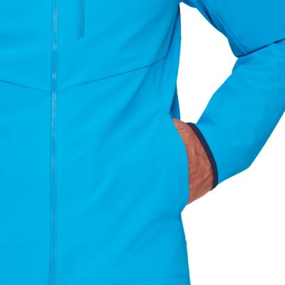MAMMUT Ultimate Comfort SO Hooded Jacket Men GLACIER BLUE – Bild 4