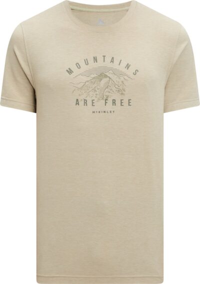 McKINLEY He.-T-Shirt Rogin M MELANGE/BROWN SMOKE