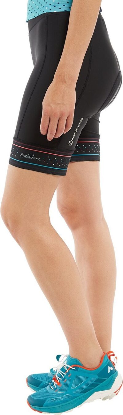 NAKAMURA Da.-Fahrrad-Hose Degna III W BLACK NIGHT/RED LIGH – Bild 3