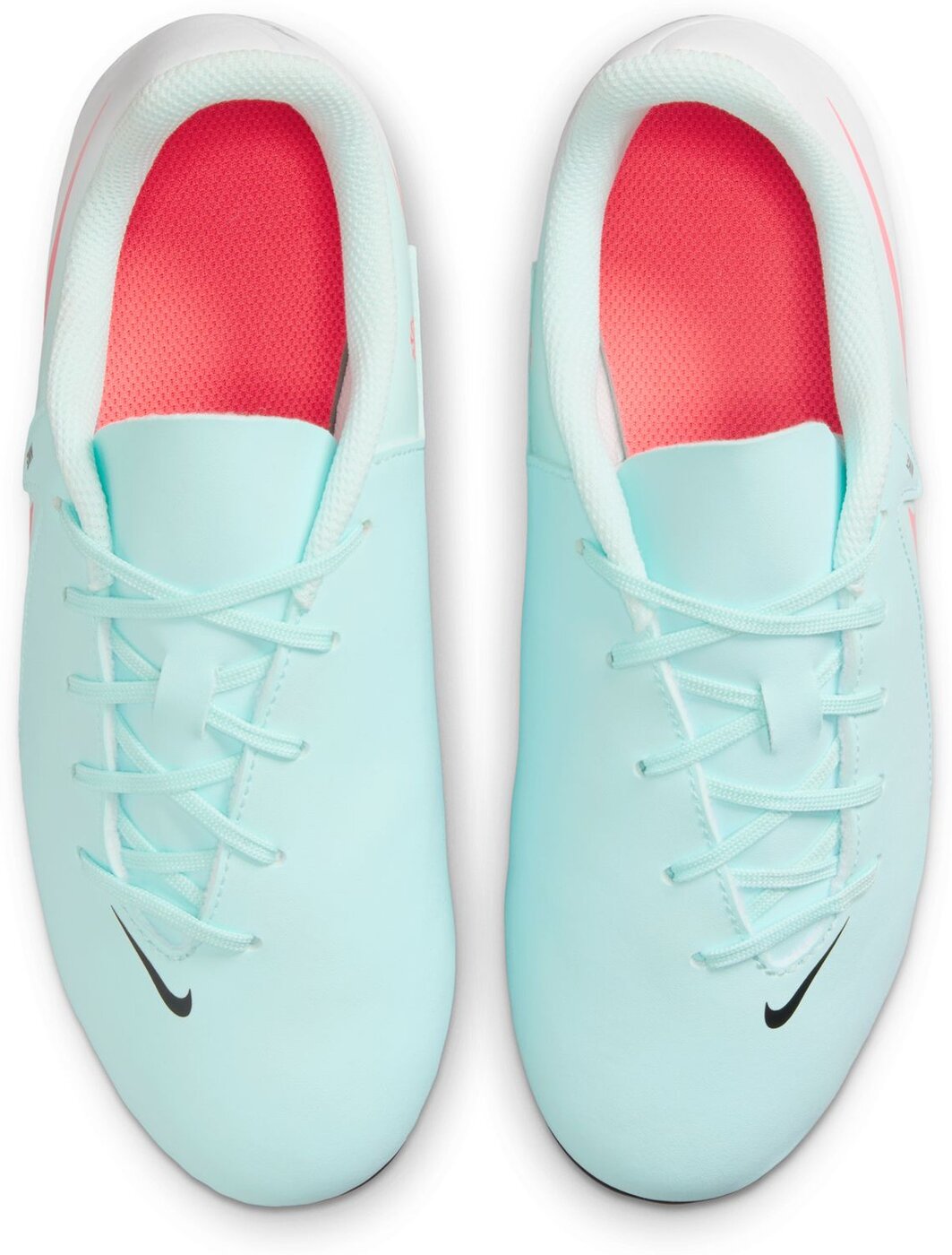 NIKE JR PHANTOM GX II CLUB FG/MG MINT/ATOMIC RED-OFF NOIR – Bild 3