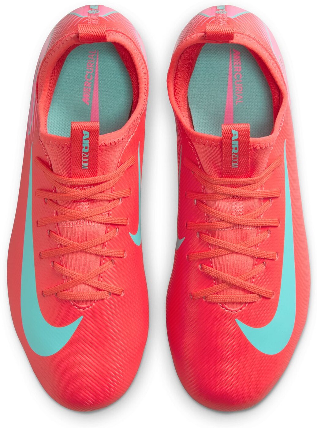 NIKE JR ZOOM VAPOR 16 ACADEMY FG/MG EMBER GLOW/AURORA GREEN – Bild 3