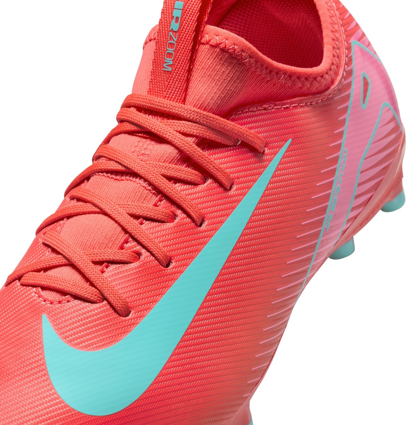 NIKE JR ZOOM VAPOR 16 ACADEMY FG/MG EMBER GLOW/AURORA GREEN – Bild 8
