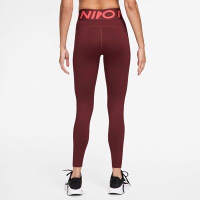 NIKE W NP SCULPT DF HR TIGHT DARK TEAM RED/WHITE – Bild 2