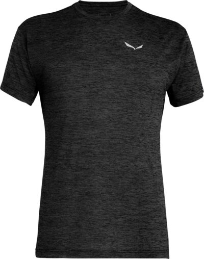 SALEWA PUEZ MELANGE DRY M S/S TEE BLACK OUT MELANGE