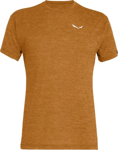 SALEWA PUEZ MELANGE DRY M S/S TEE GOLDEN BROWN MELANGE
