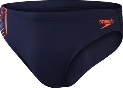 SPEEDO TECH PNL 7CM BRF AM NAVY/ORANG TRUE NAVY/VOLCANIC ORANGE/TRUE