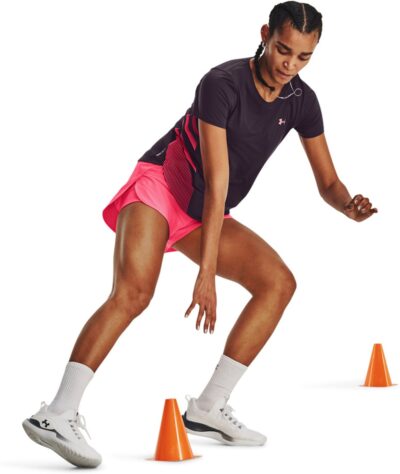 UNDER ARMOUR FLEX WOVEN 2-IN-1 SHORT PINK SHOCK