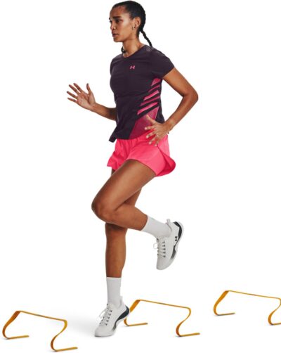 UNDER ARMOUR FLEX WOVEN 2-IN-1 SHORT PINK SHOCK – Bild 3