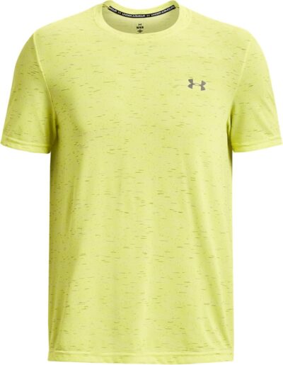 UNDER ARMOUR UA SEAMLESS RIPPLE SS LIME YELLOW